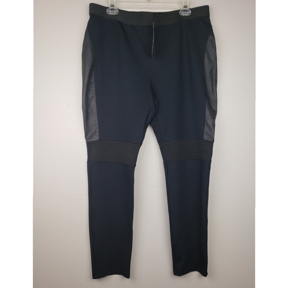 BCBGMaxAzria Pants - BCBGMaxAzria NWT Moto Faux Leather Panel Leggings